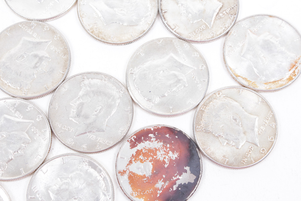 Twenty Silver Composition Kennedy Half Dollar Coins