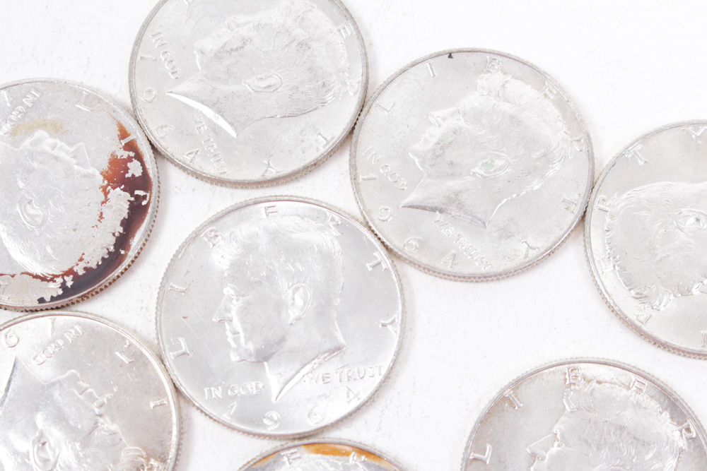 Twenty Silver Composition Kennedy Half Dollar Coins