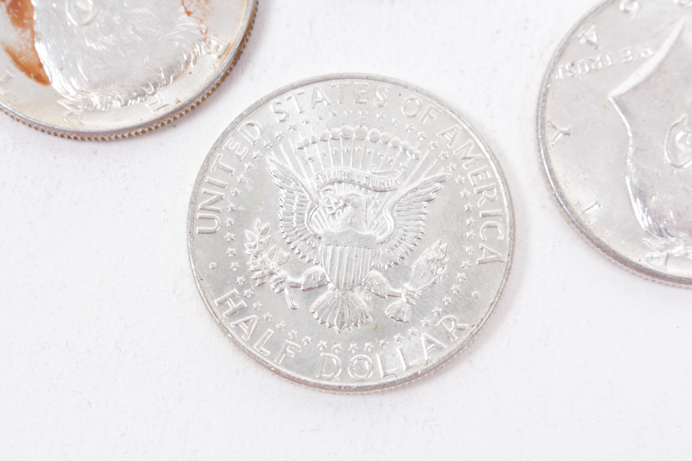 Twenty Silver Composition Kennedy Half Dollar Coins