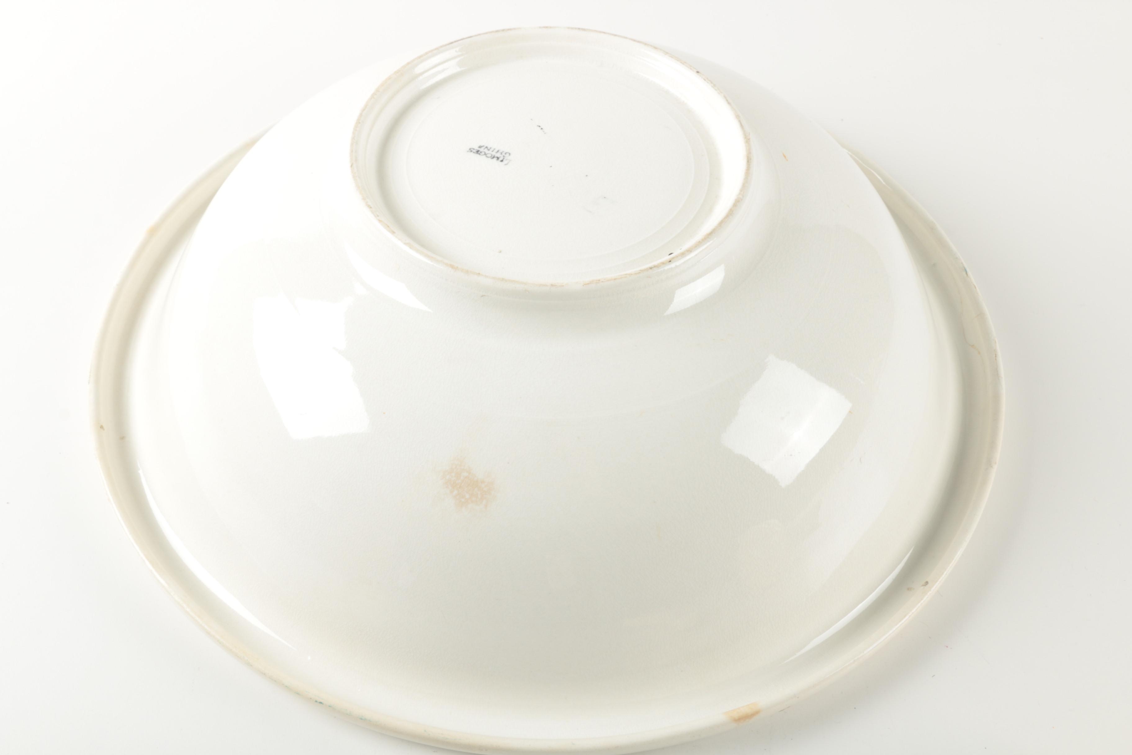 Modern Limoges China Porcelain Reproduction Basin