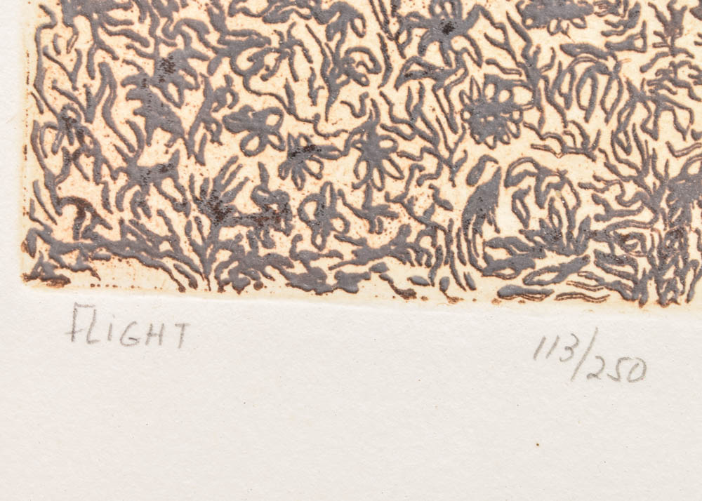 Joy Jerviss Signed Limited Edition Etching "Flight"