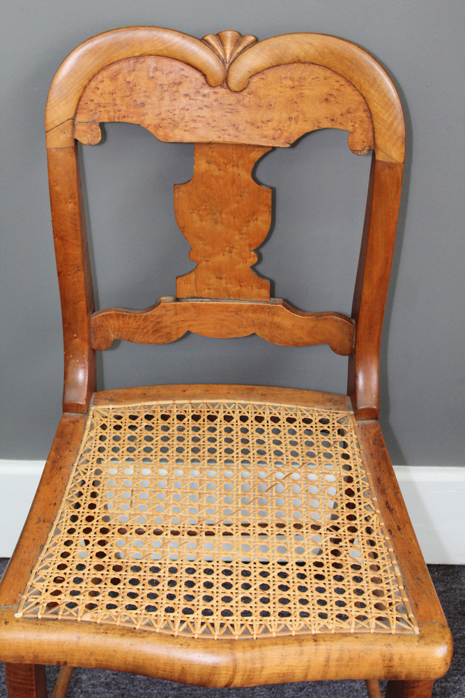 Assortment of Caned Seat Side Chairs