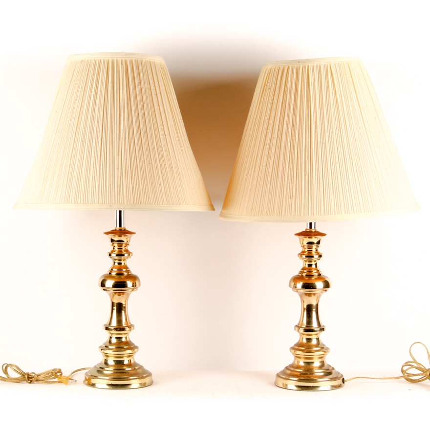 Matching Brass Table Lamps