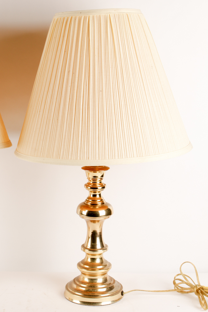 Matching Brass Table Lamps