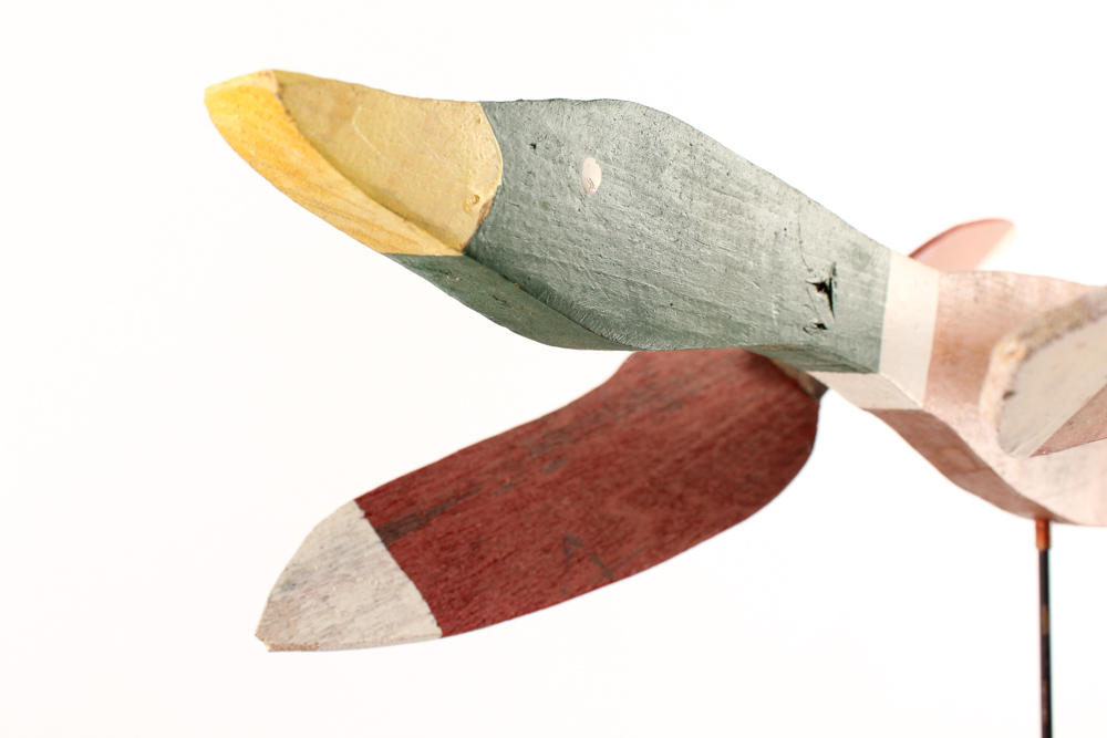 Handmade Kentucky Folk Art Whirligig with Mallard Duck