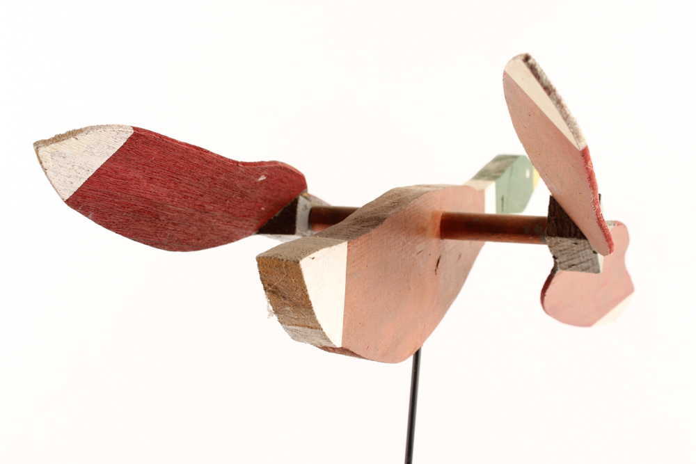 Handmade Kentucky Folk Art Whirligig with Mallard Duck