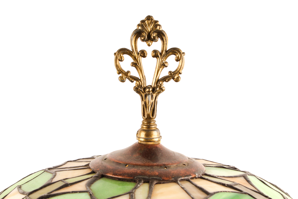 Cherub Tiffany Style Table Lamp