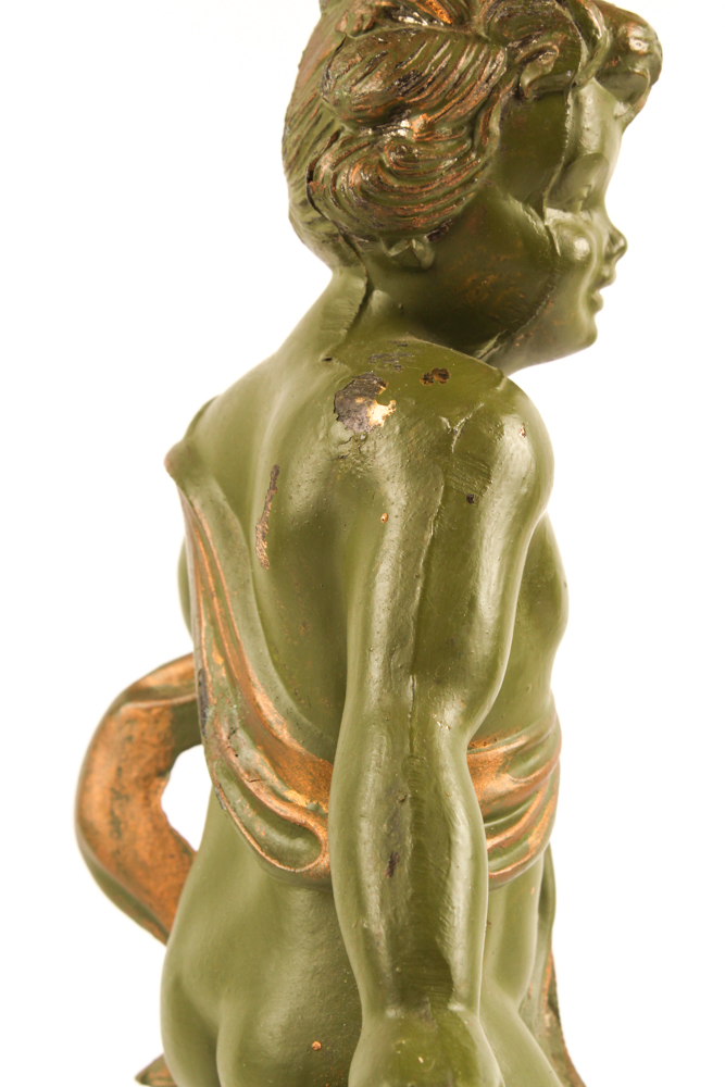 Cherub Tiffany Style Table Lamp