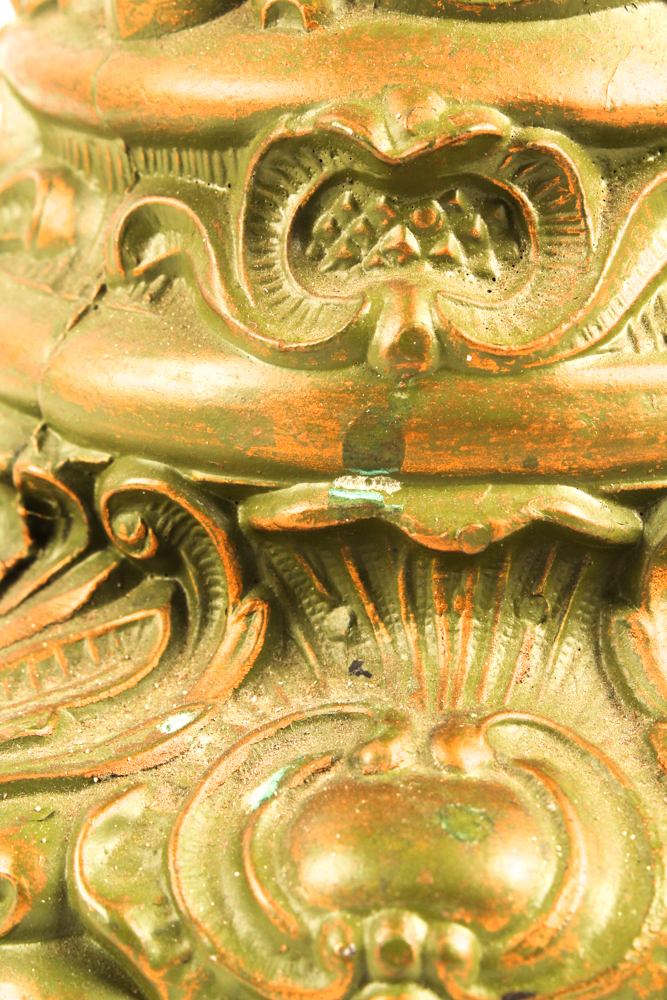 Cherub Tiffany Style Table Lamp