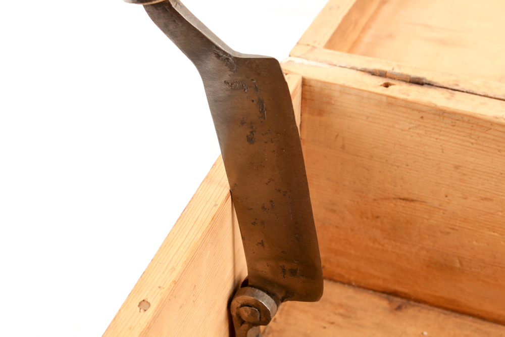 Antique Sugar Box With Cutter / Breaker