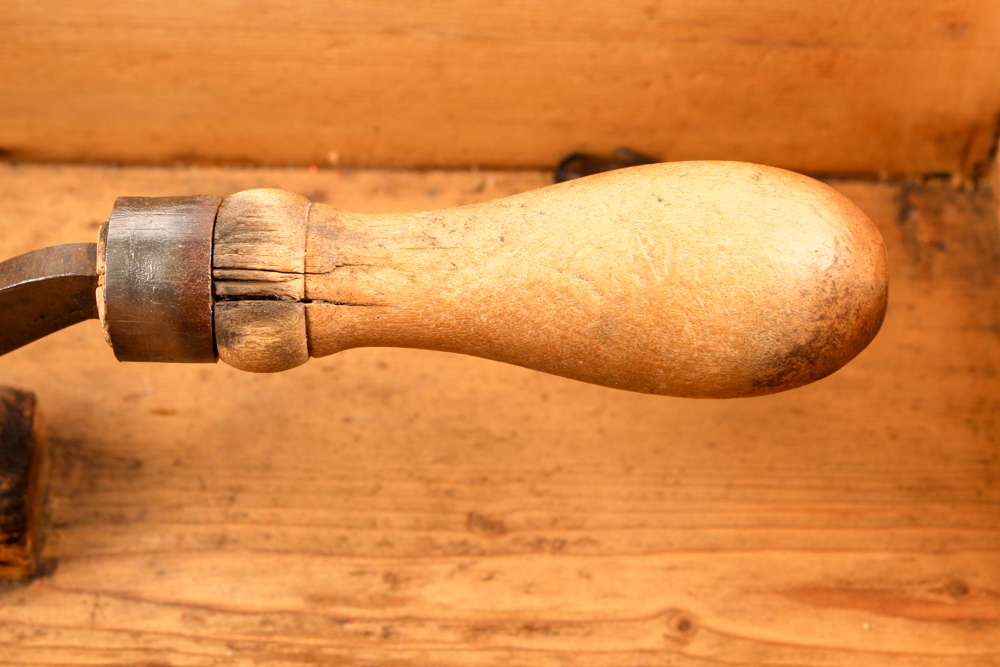 Antique Sugar Box With Cutter / Breaker