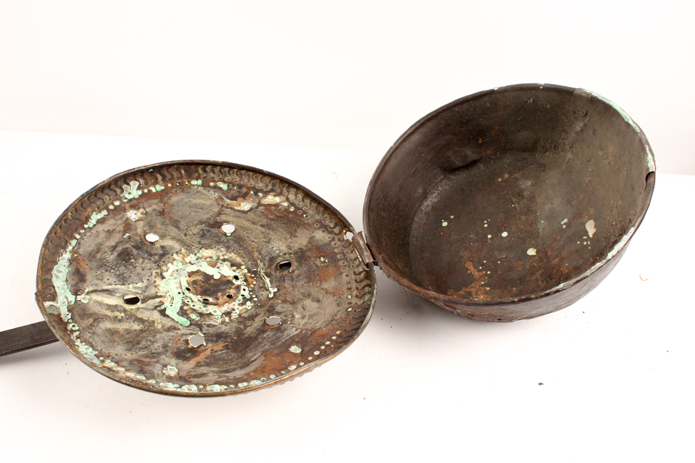 Antique Brass Shoe Forms and Bed Warmer