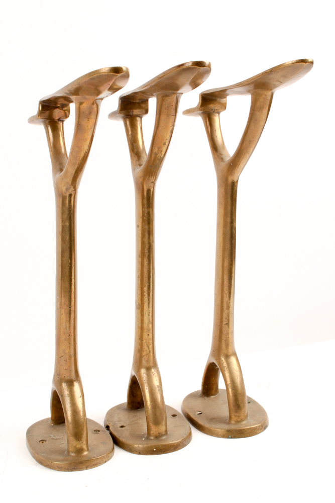 Antique Brass Shoe Forms and Bed Warmer
