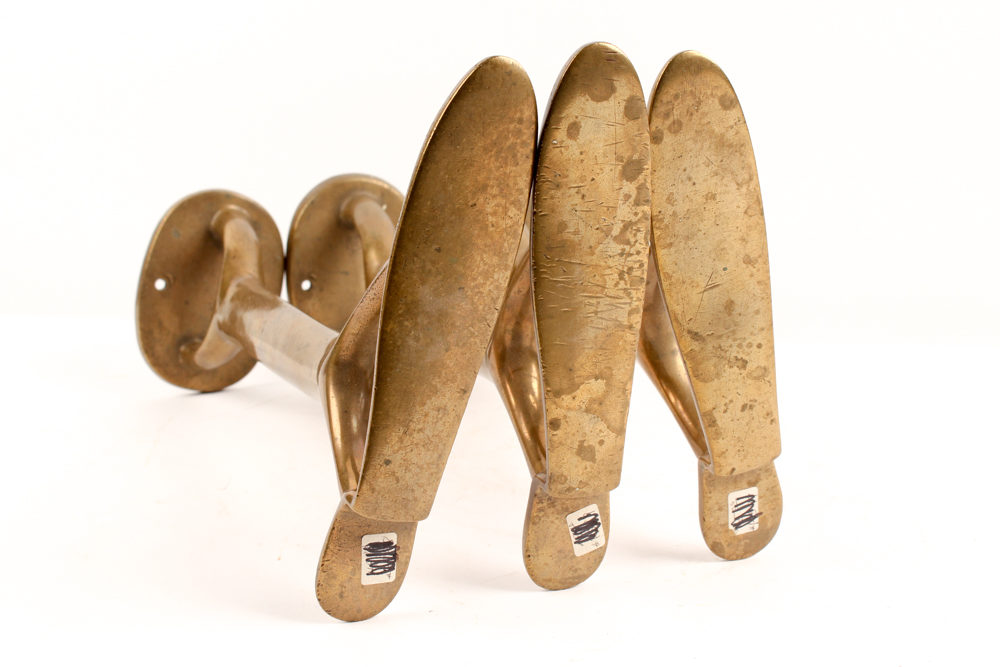 Antique Brass Shoe Forms and Bed Warmer