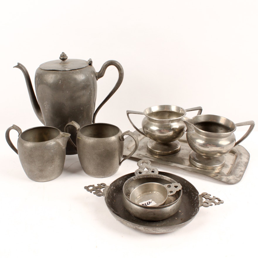 Plymouth, Salem and Other American Pewter Tableware