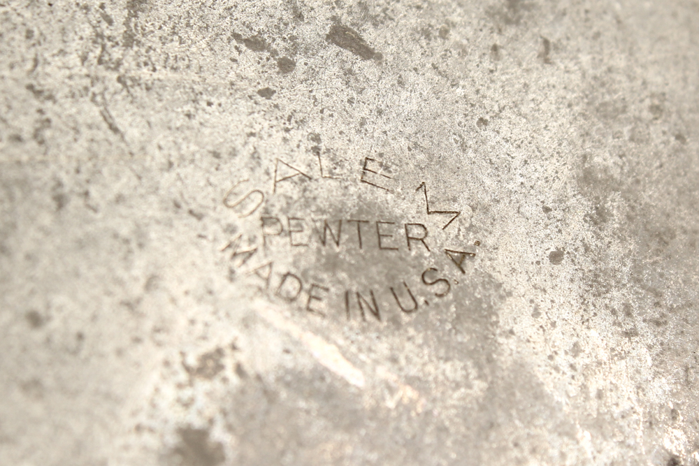 Plymouth, Salem and Other American Pewter Tableware
