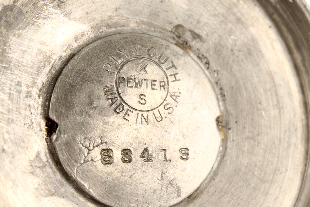 Plymouth, Salem and Other American Pewter Tableware