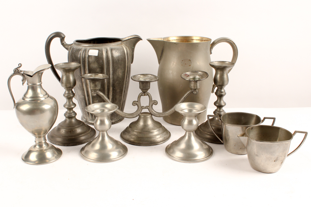 Royal Holland, Kirk Pewter by Hanle and Other American Pewter Tableware