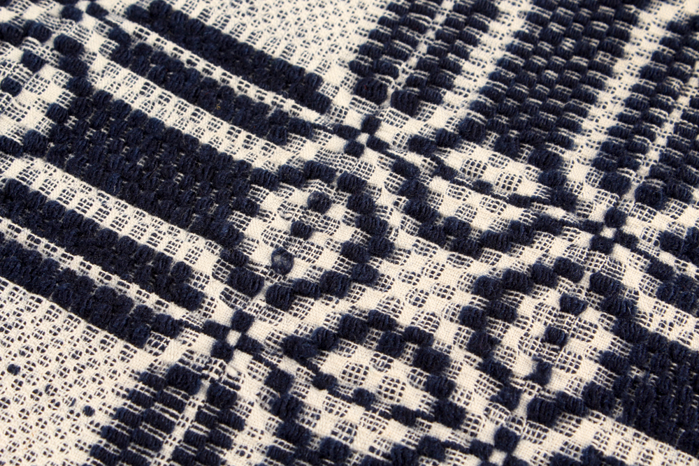 Antique Handwoven Linsey-Woolsey Blanket