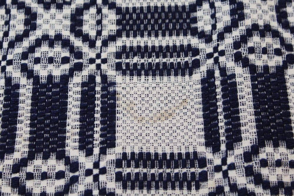 Antique Handwoven Linsey-Woolsey Blanket