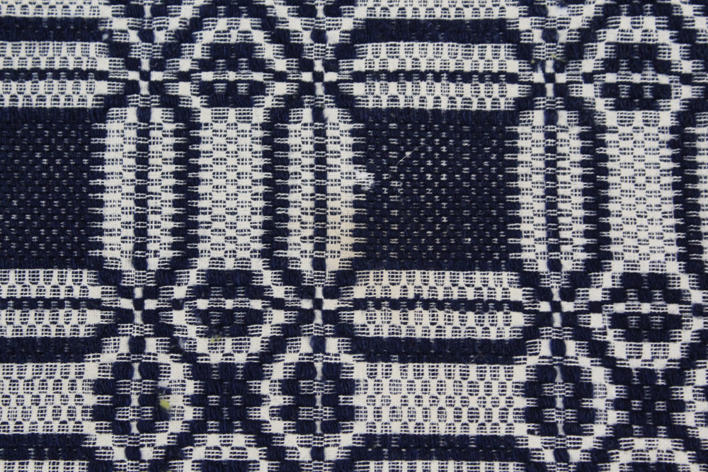 Antique Handwoven Linsey-Woolsey Blanket