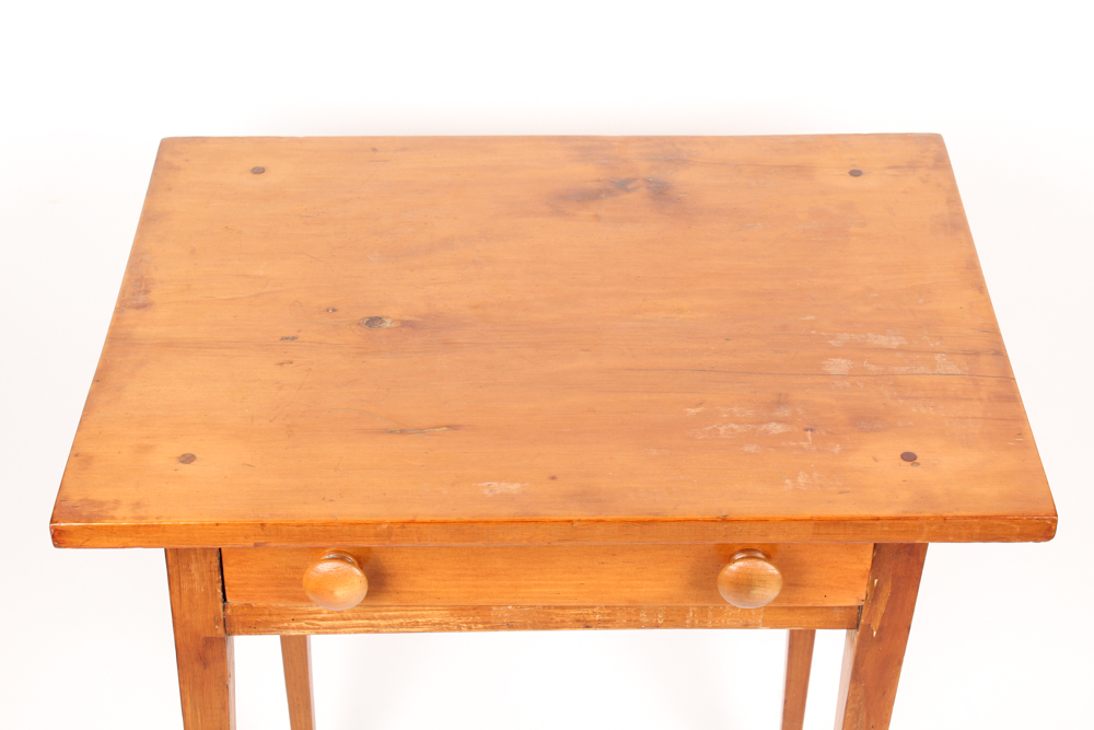 Antique Pine One Drawer Stand