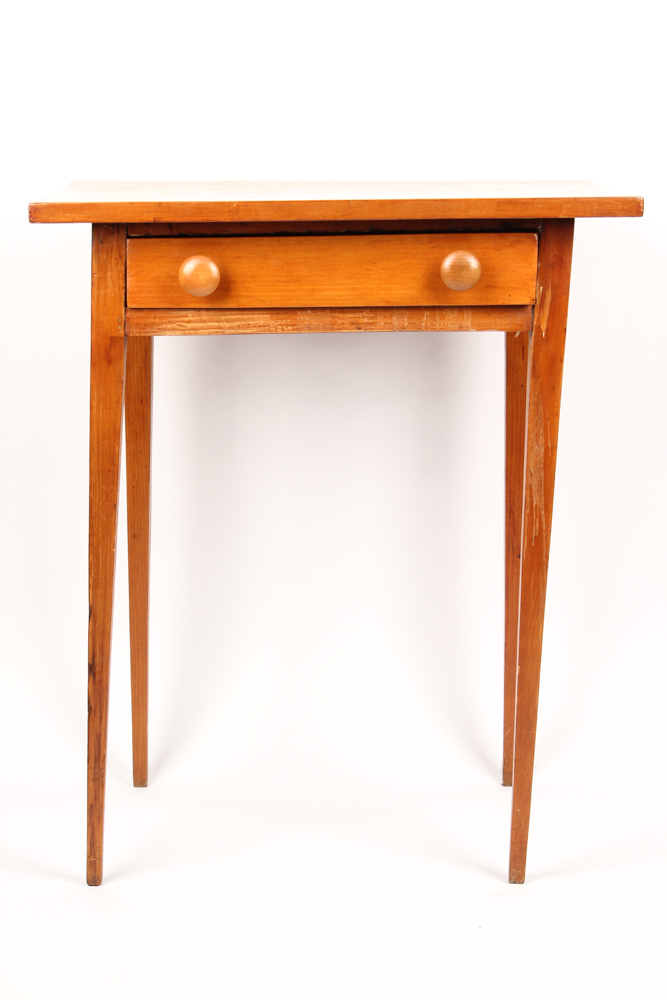 Antique Pine One Drawer Stand