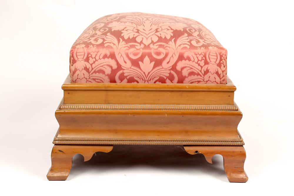 Antique American Empire Cherry Footstool