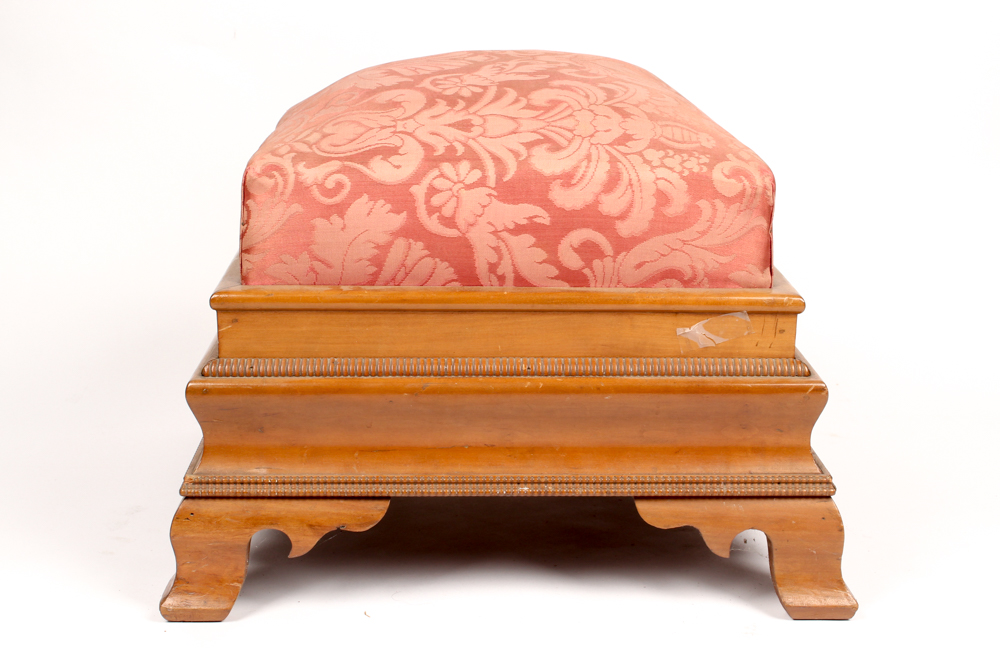 Antique American Empire Cherry Footstool