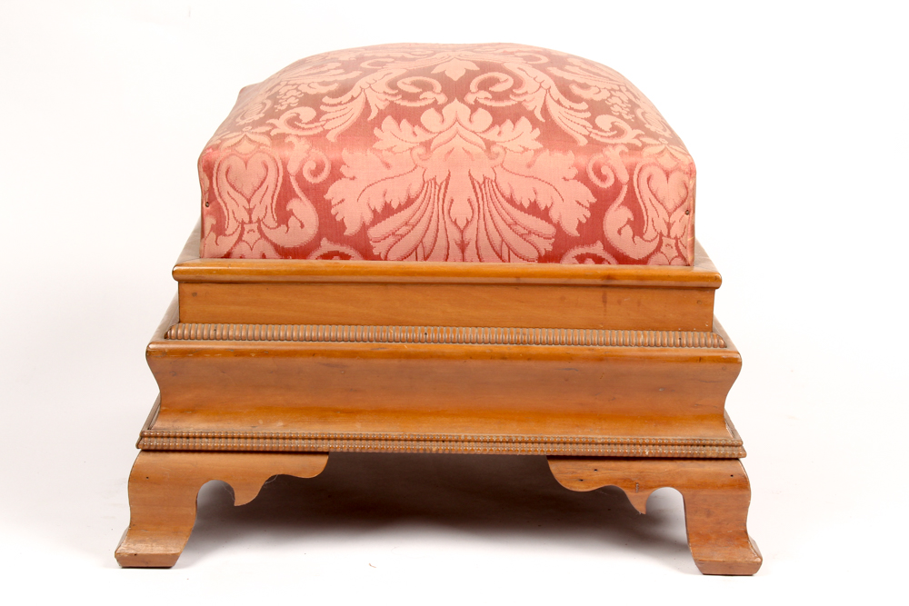 Antique American Empire Cherry Footstool