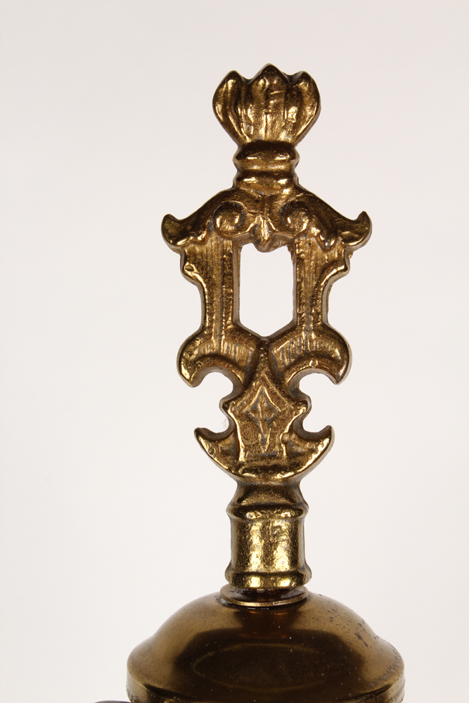 Antique Floor Lamp with Glass Shades