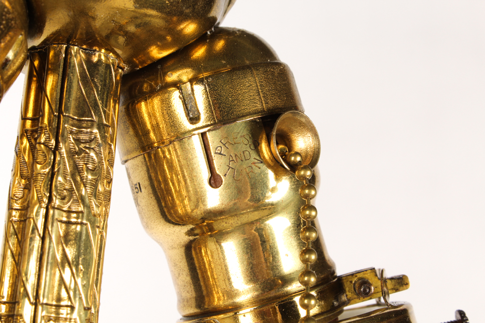 Antique Floor Lamp with Glass Shades