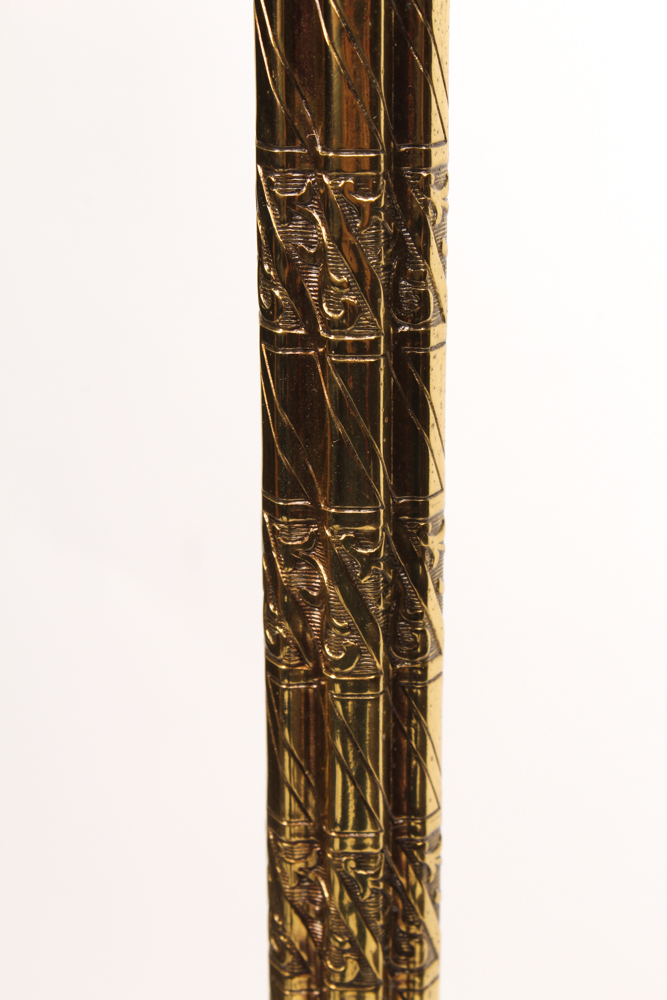 Antique Floor Lamp with Glass Shades