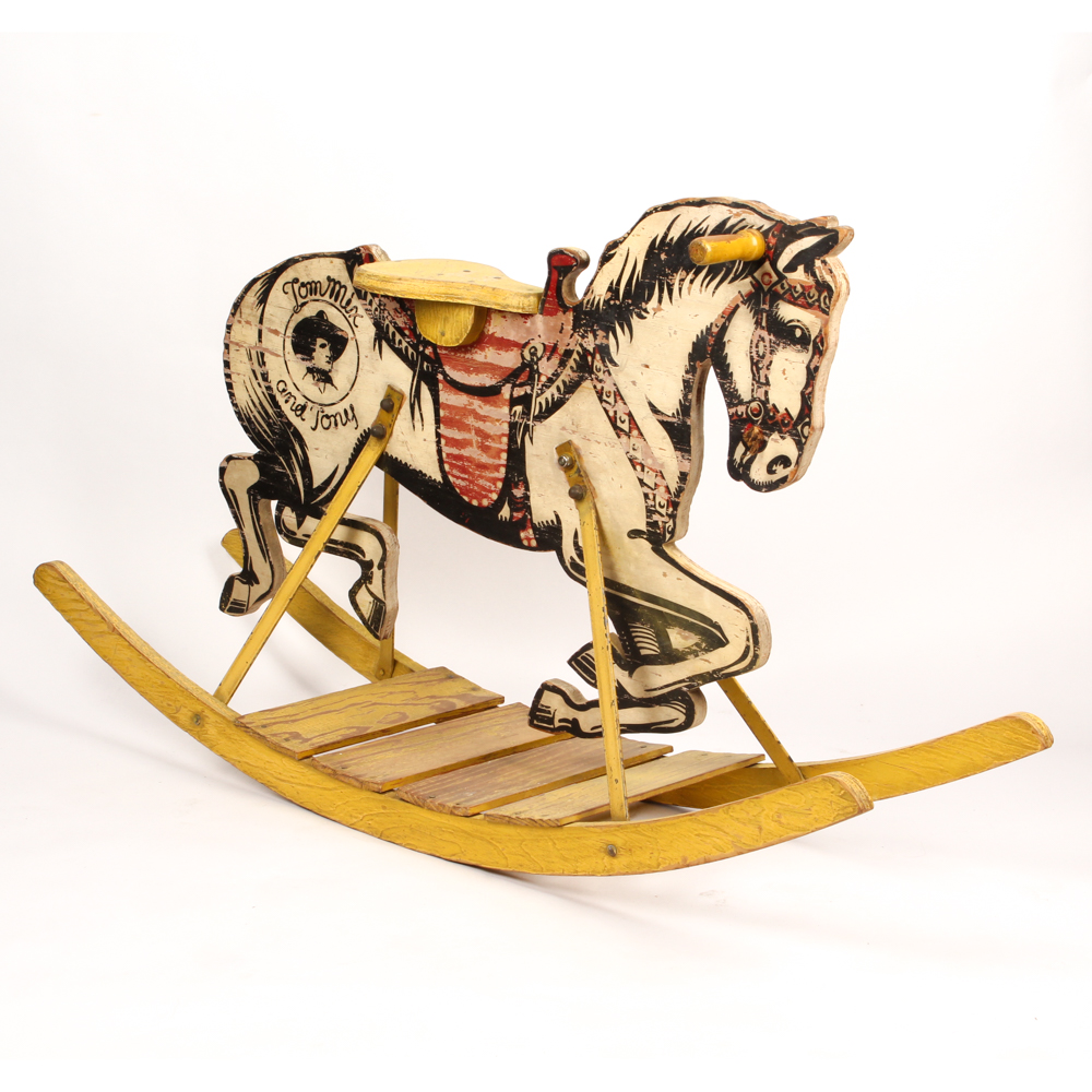 1930s "Tom Mix and Tony" Rocking Horse