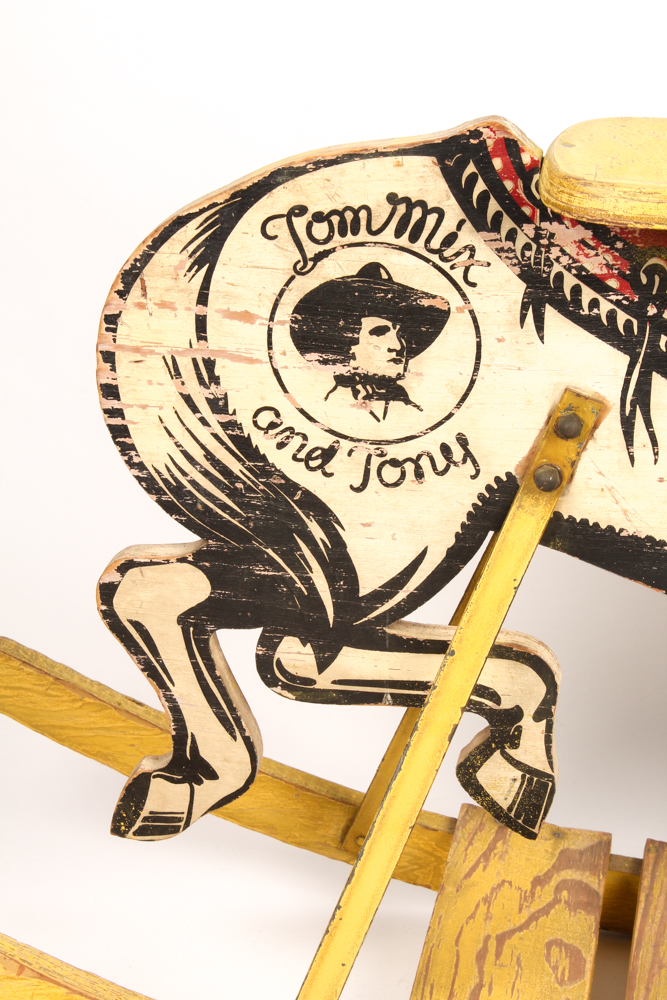 1930s "Tom Mix and Tony" Rocking Horse