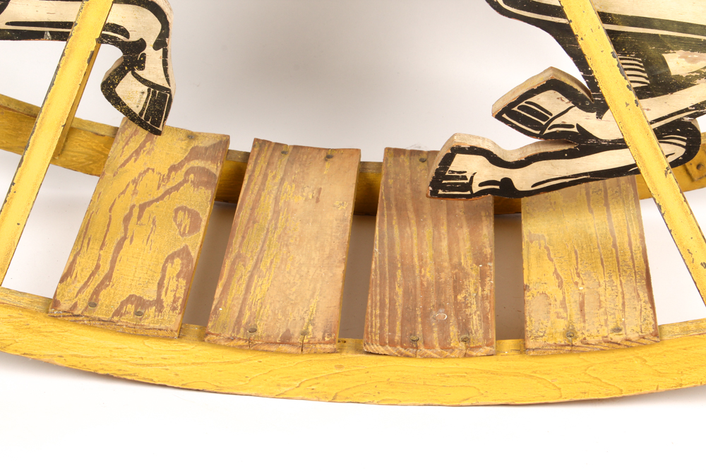 1930s "Tom Mix and Tony" Rocking Horse