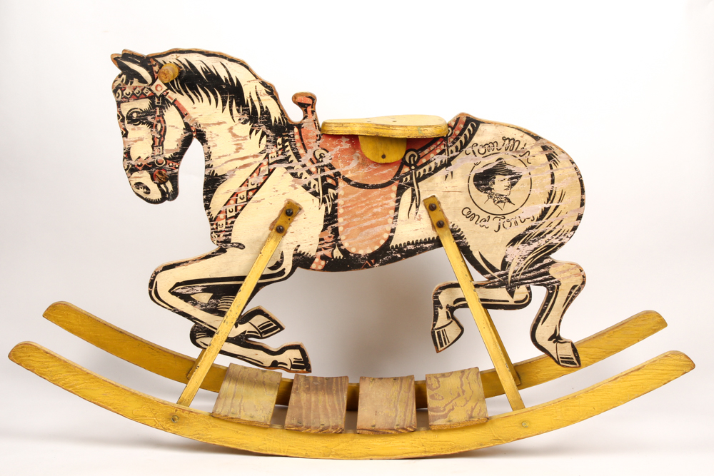 1930s "Tom Mix and Tony" Rocking Horse