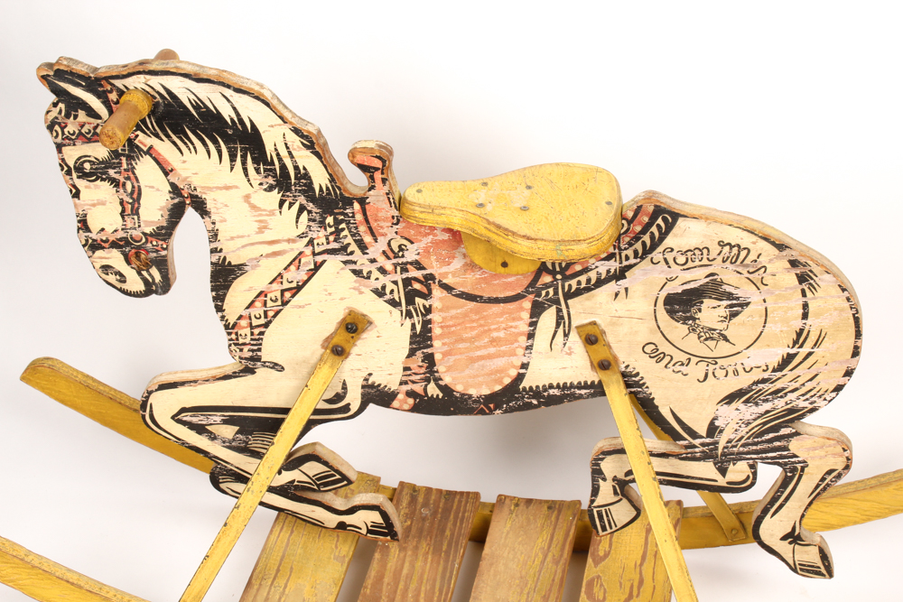 1930s "Tom Mix and Tony" Rocking Horse