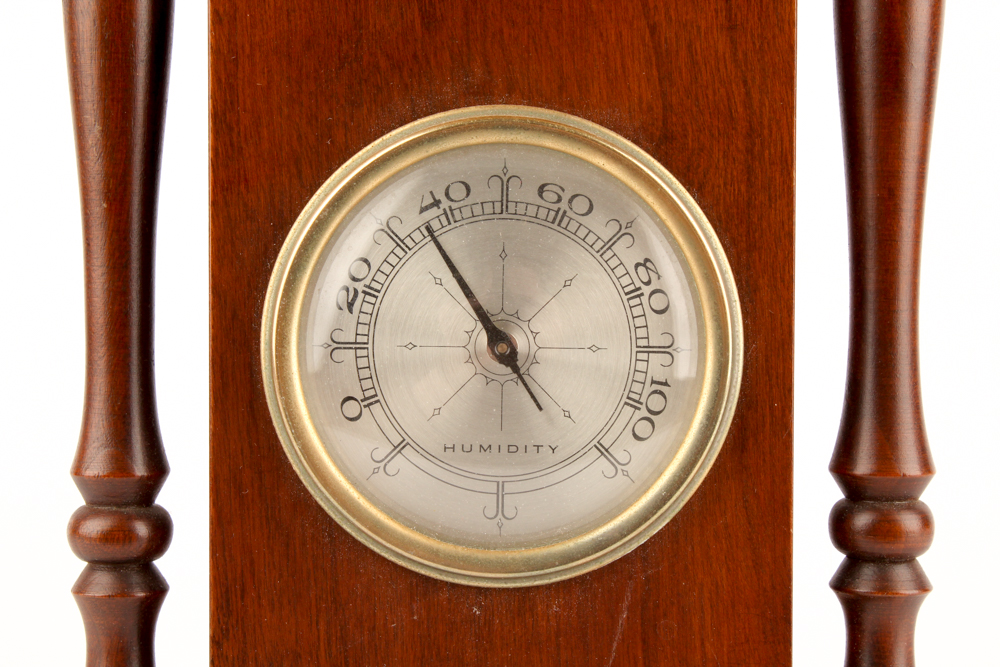 Vintage Wood Framed Wall Barometer