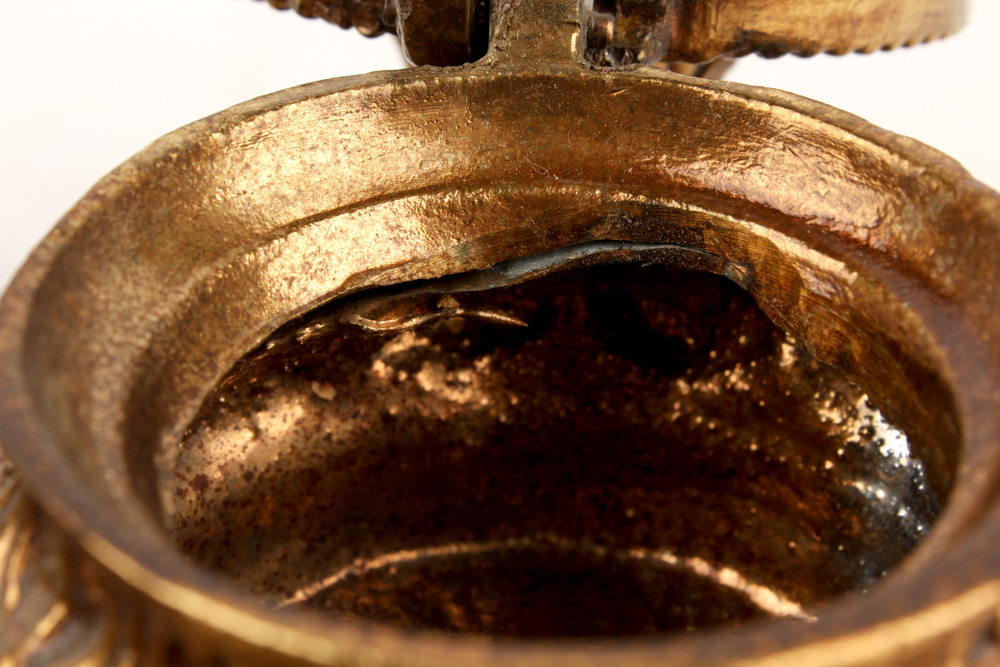 Antique Gilded Inkwell Set