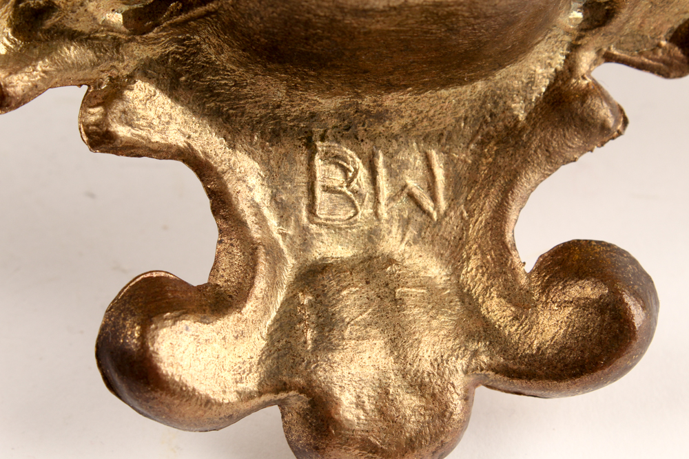 Antique Gilded Inkwell Set