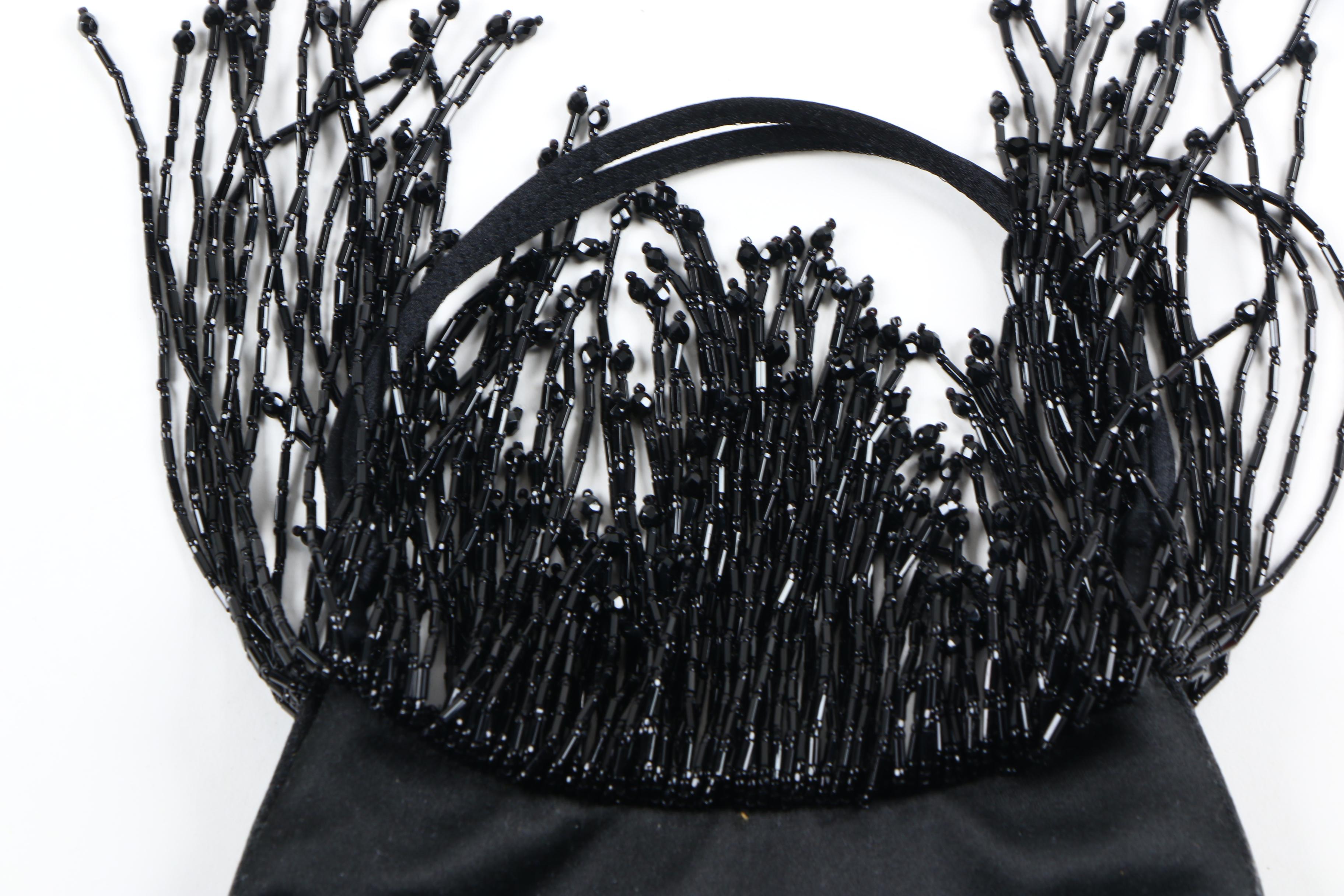 Prada Satin and Beaded Fringe Evening Bag
