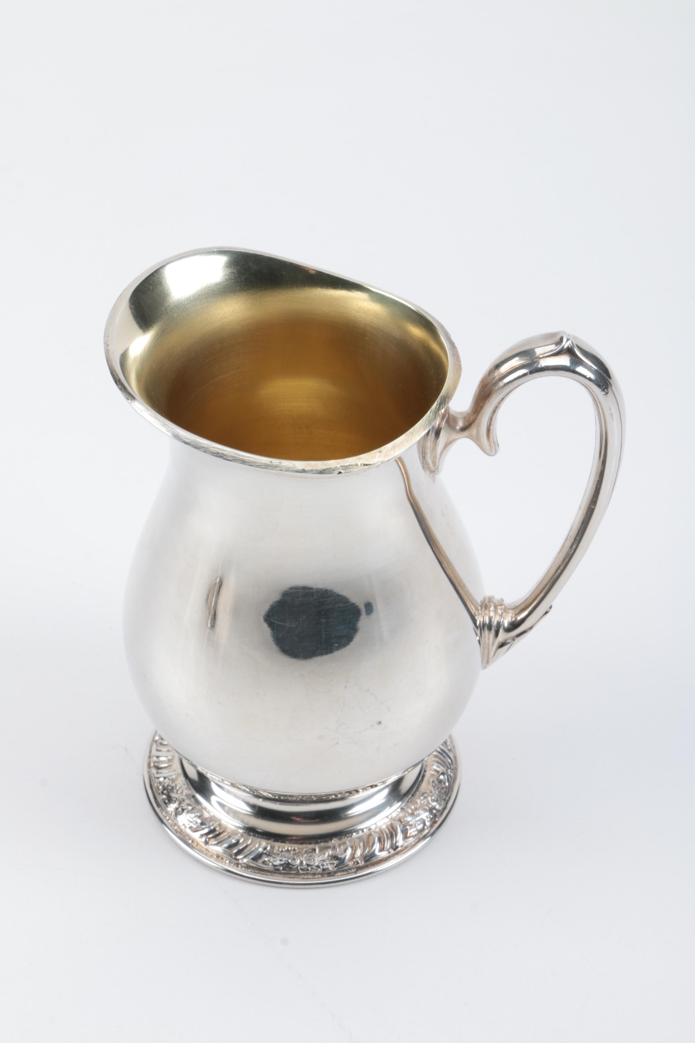 Wm Rogers "Wellington" Silver Plate Tray and Assorted Silver Plate