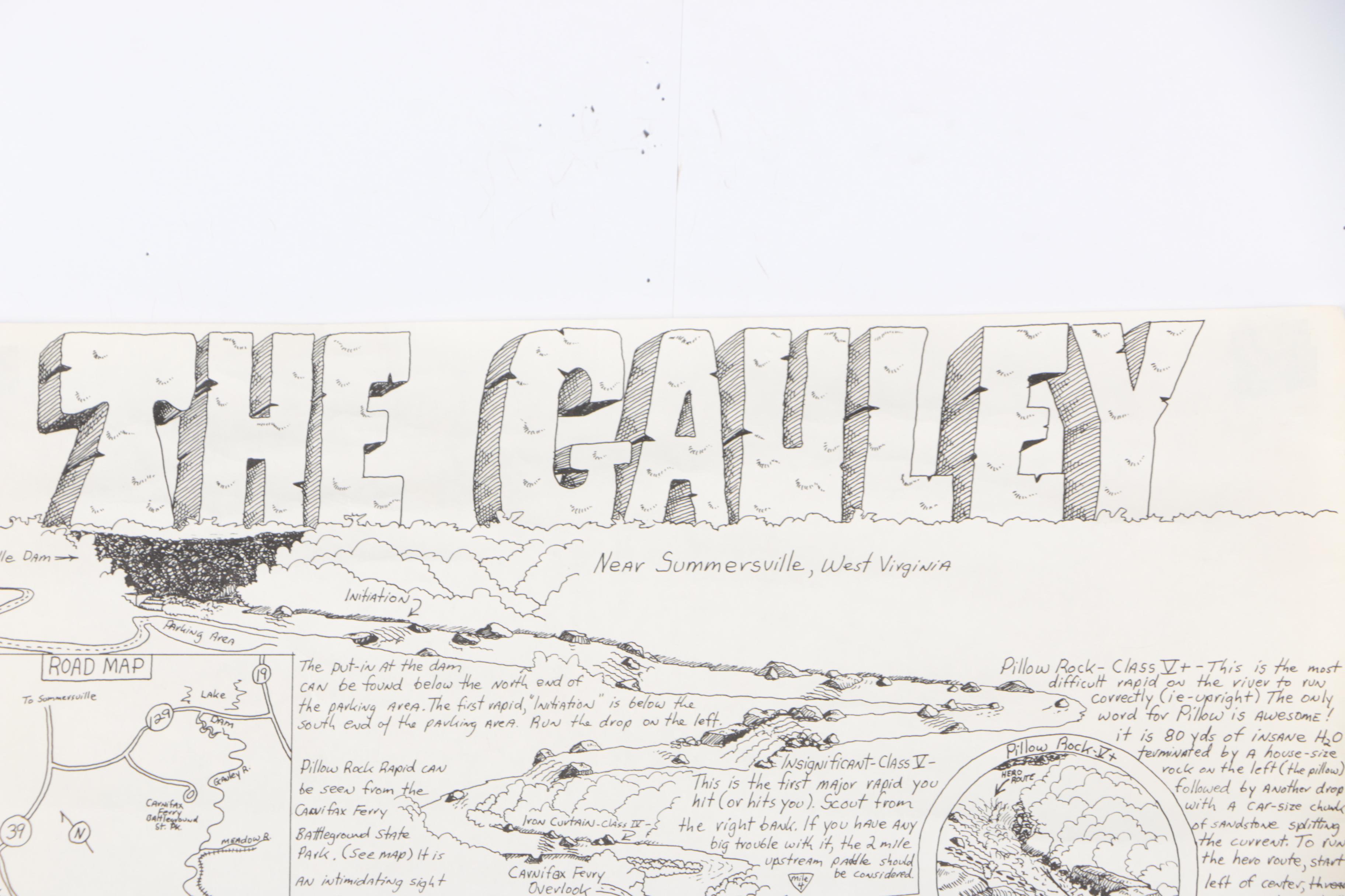 Lithograph on Paper After William Nealy's "The Gauley"