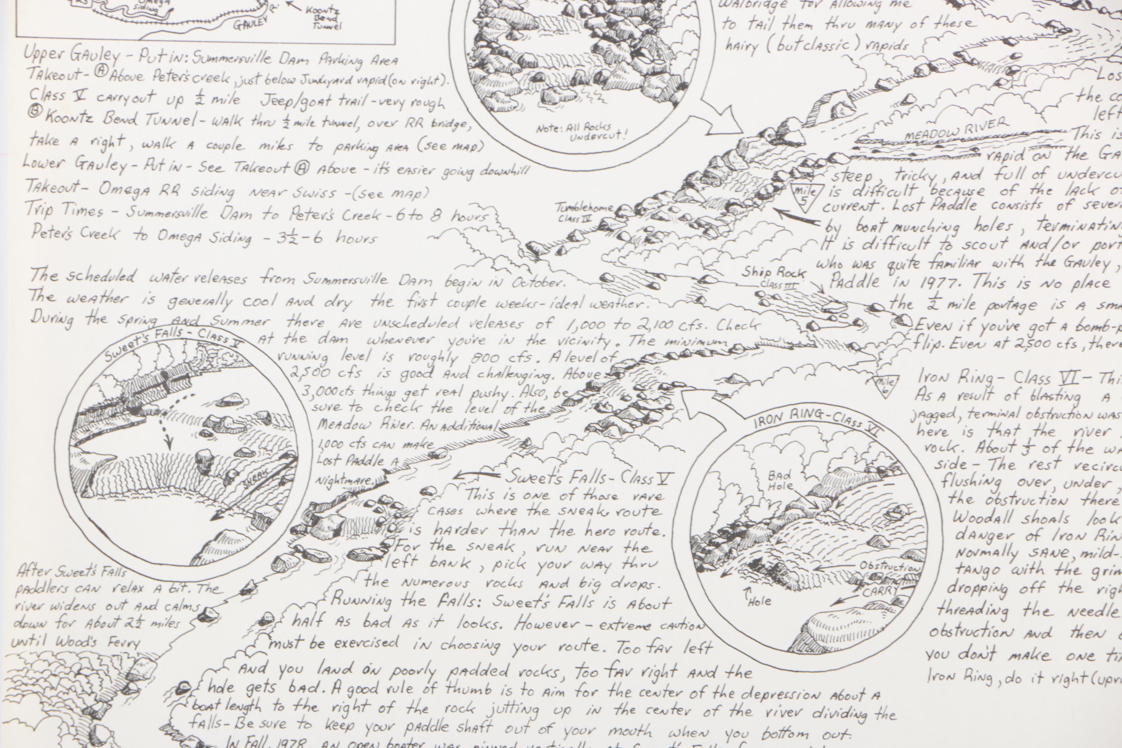 Lithograph on Paper After William Nealy's "The Gauley"
