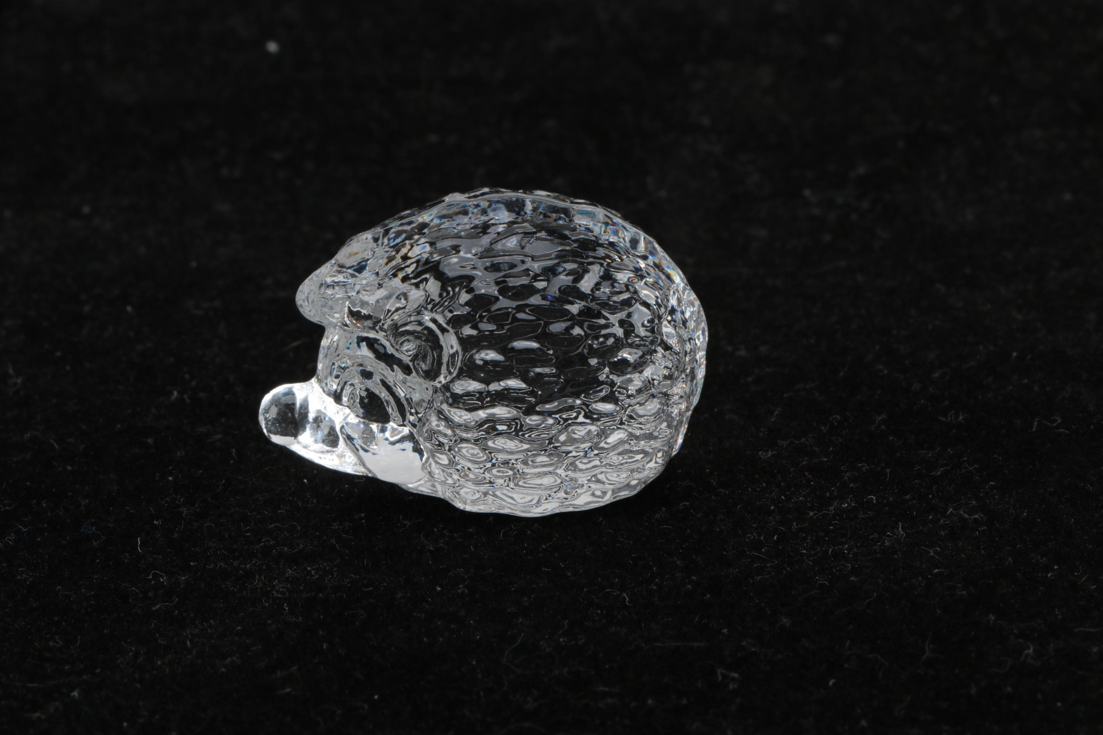 Vintage Goebel Crystal Hedgehog Paperweight