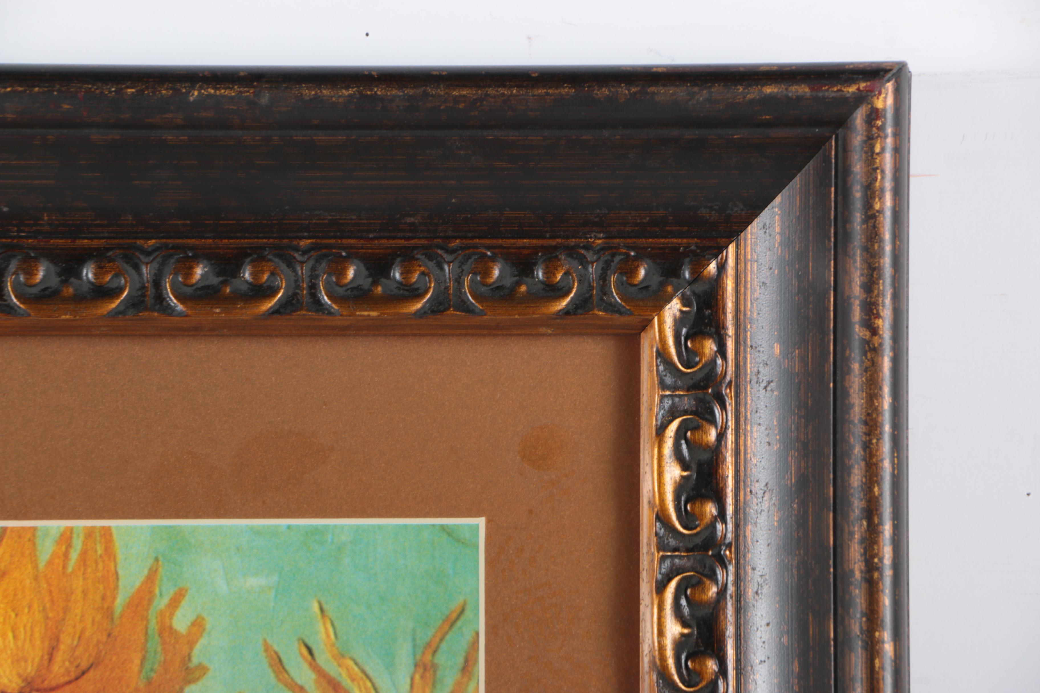 Offset Lithograph on Paper After Vincent Van Gogh "Vase with Twelve Sunflowers"