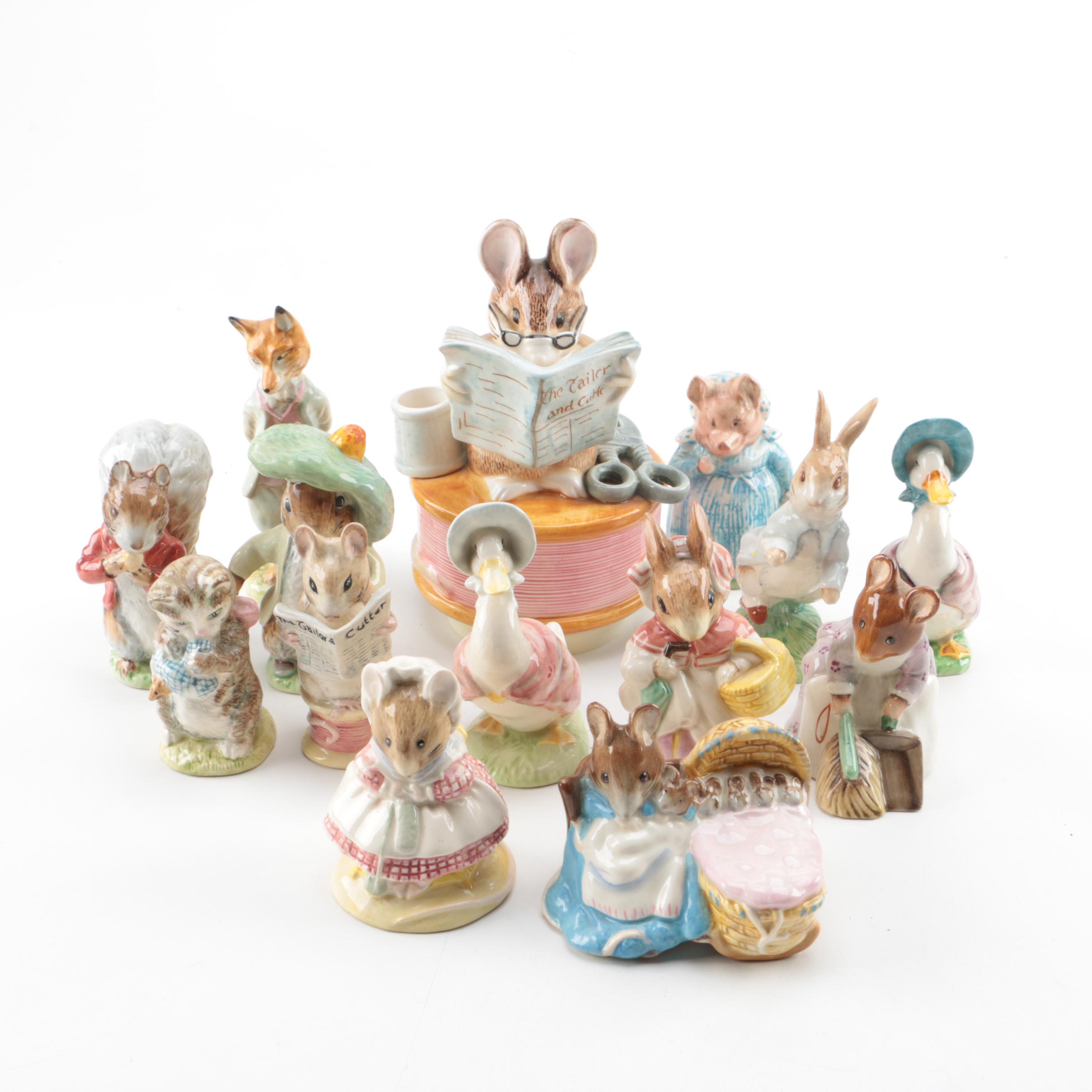 Beswick Beatrix Potter Figurines with Music Box