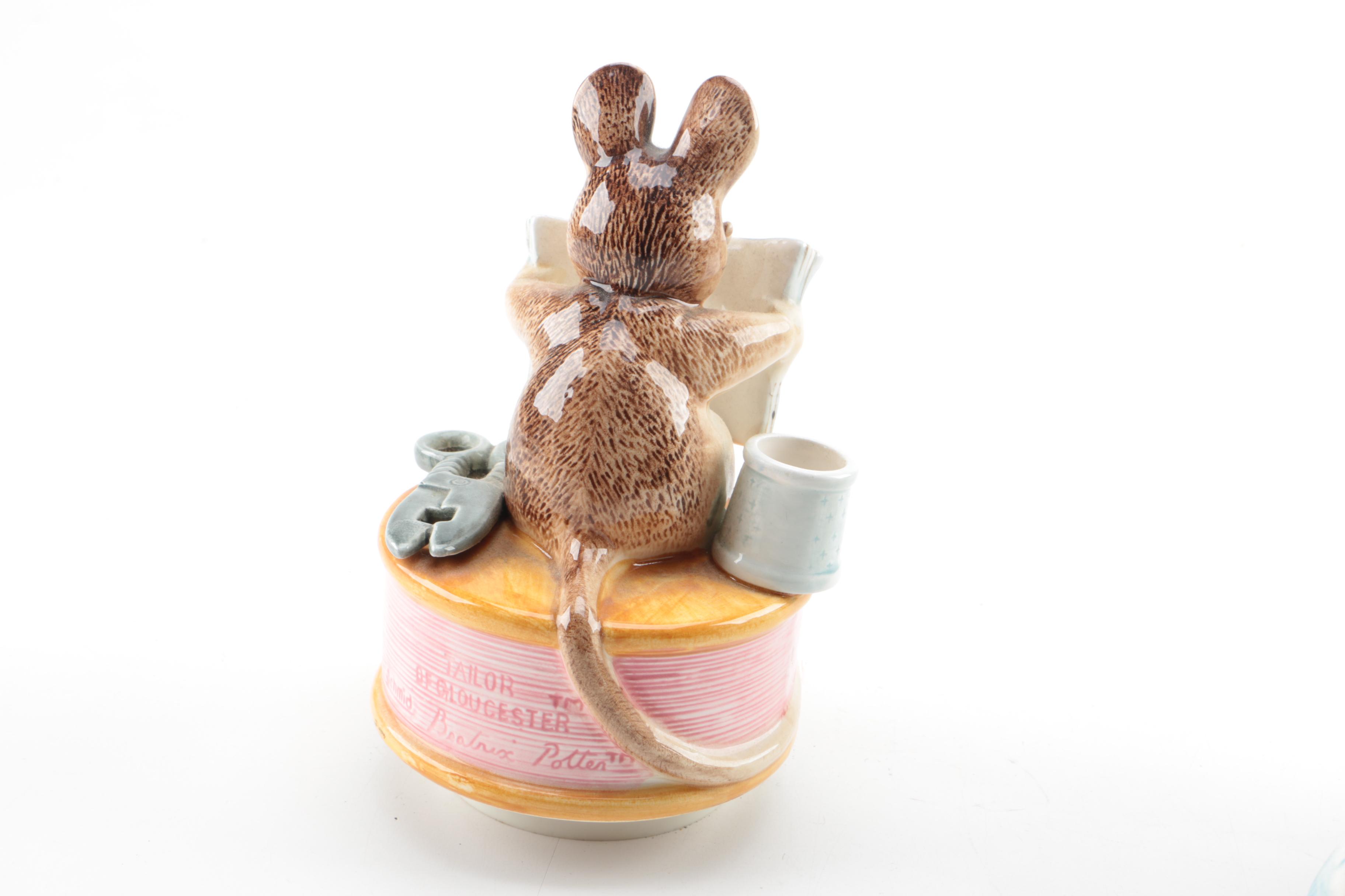 Beswick Beatrix Potter Figurines with Music Box