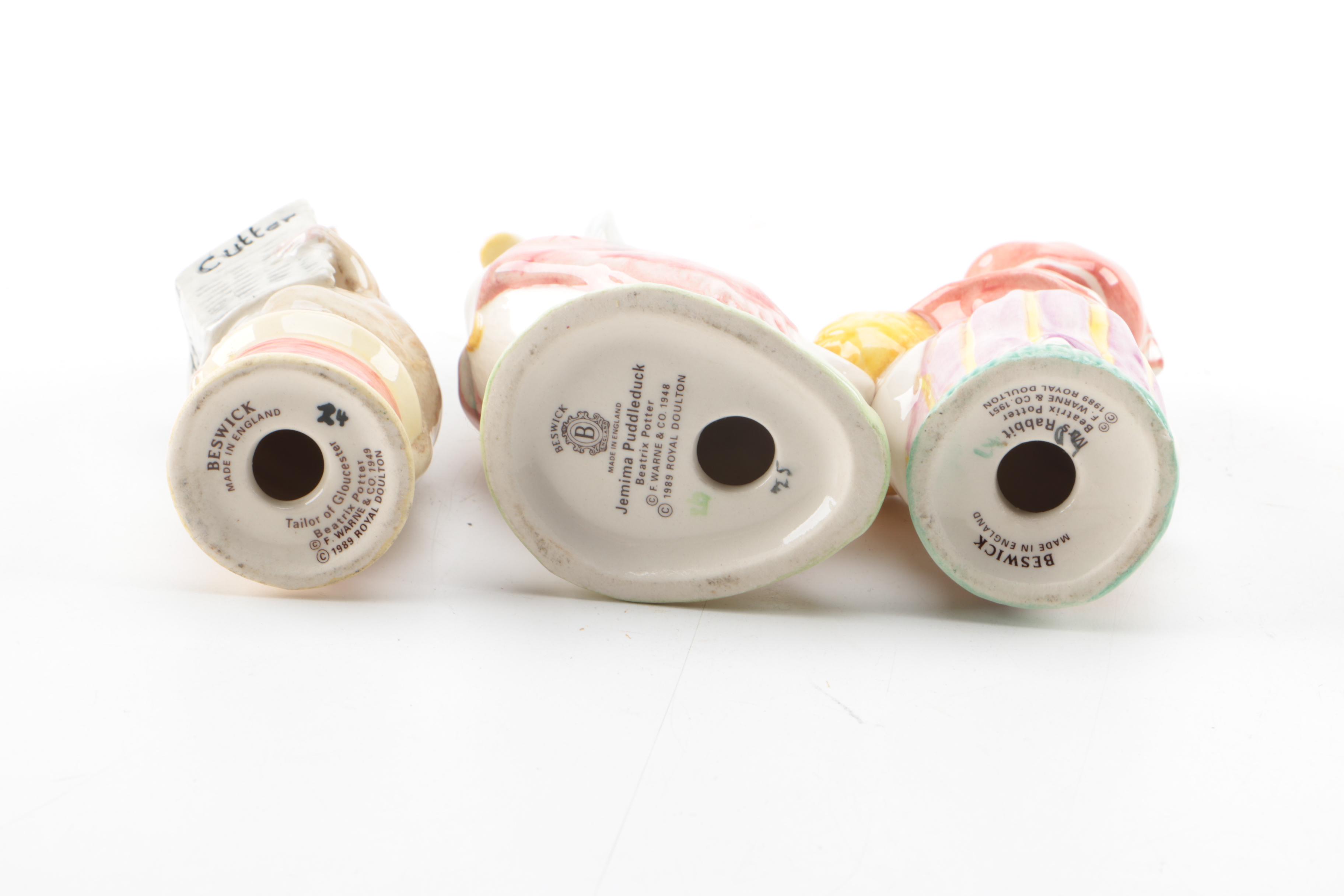 Beswick Beatrix Potter Figurines with Music Box